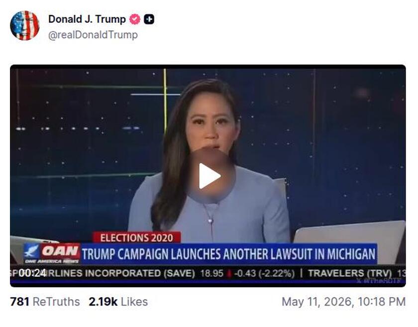 Post preview from Donald Trump