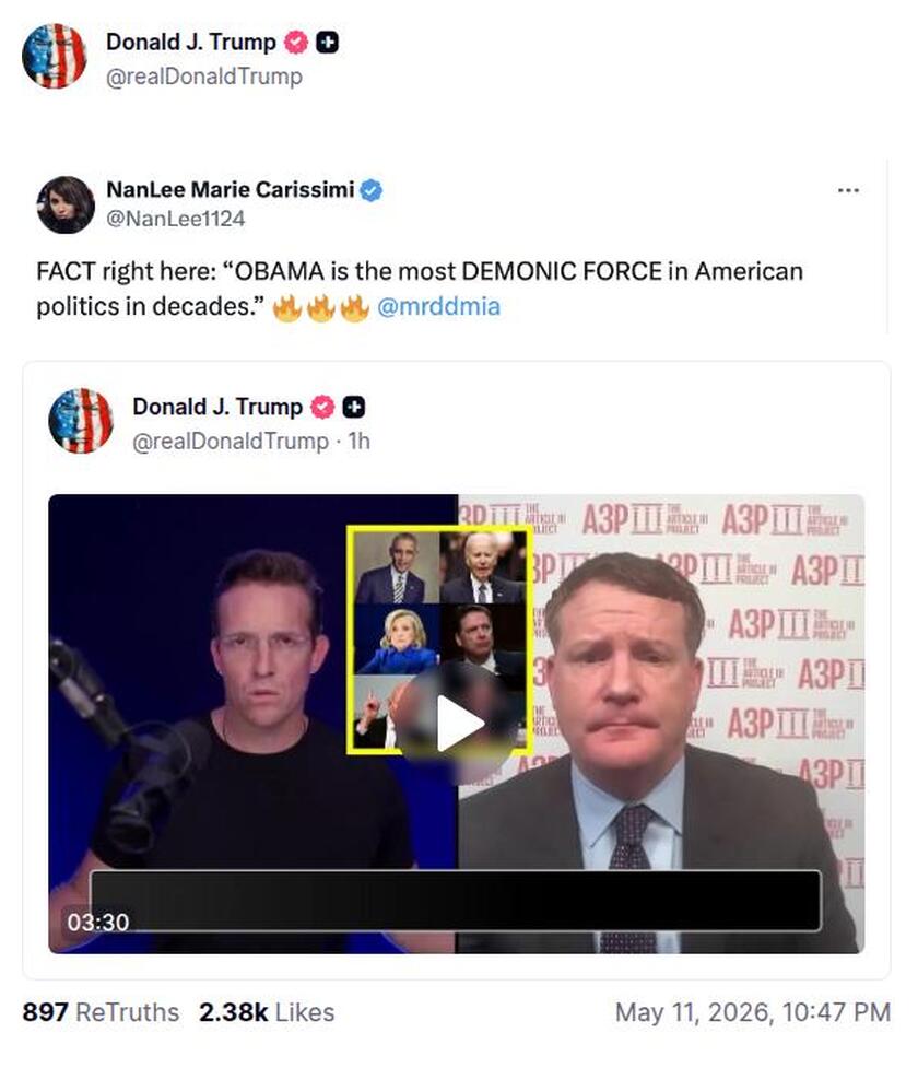 Post preview from Donald Trump