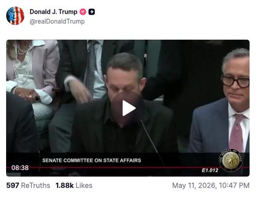 Post preview from Donald Trump