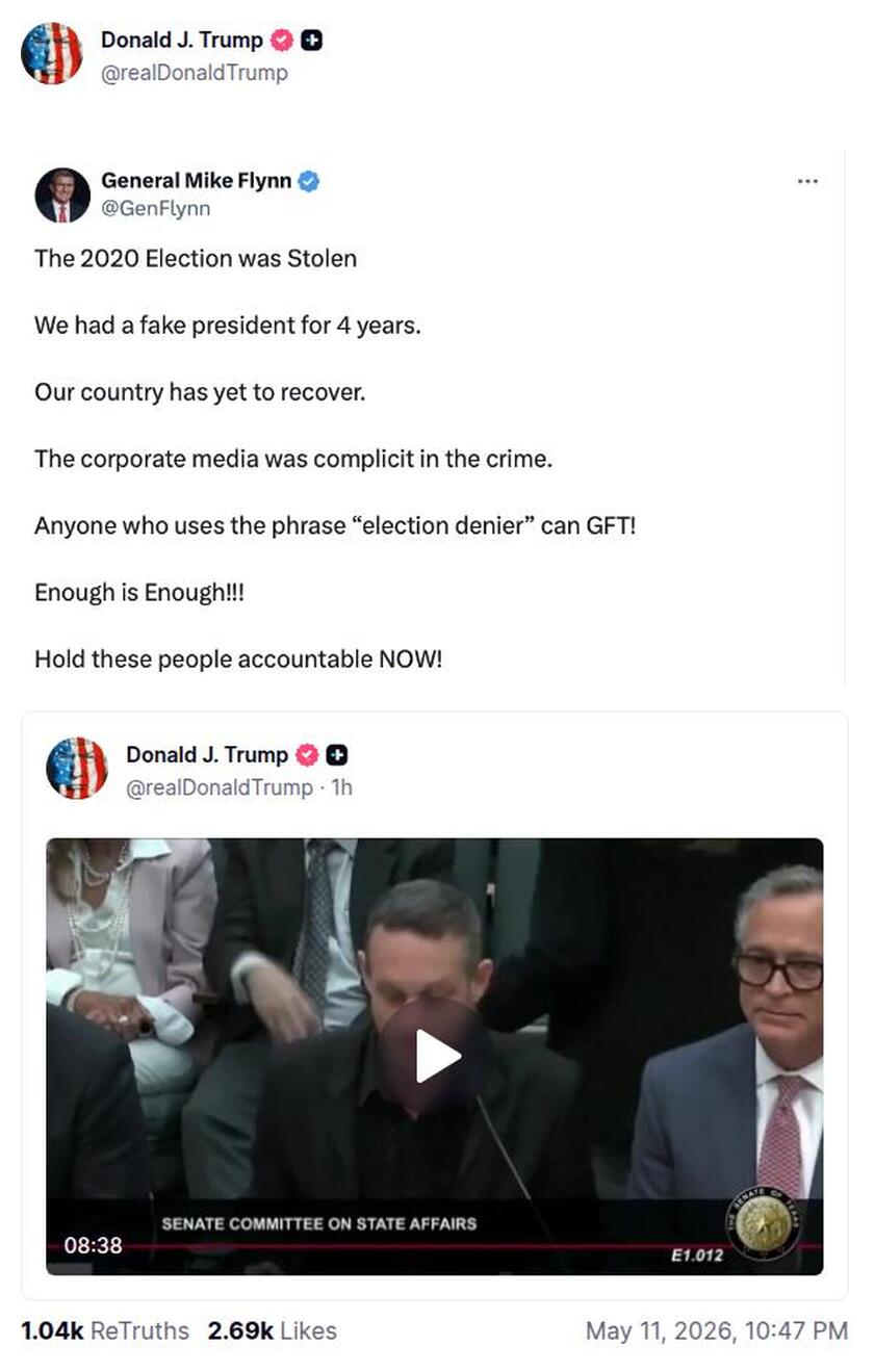 Post preview from Donald Trump
