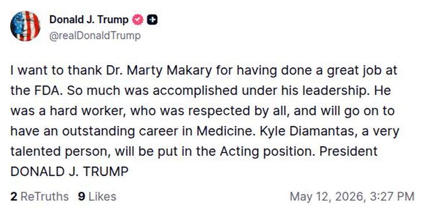 Post preview from Donald Trump