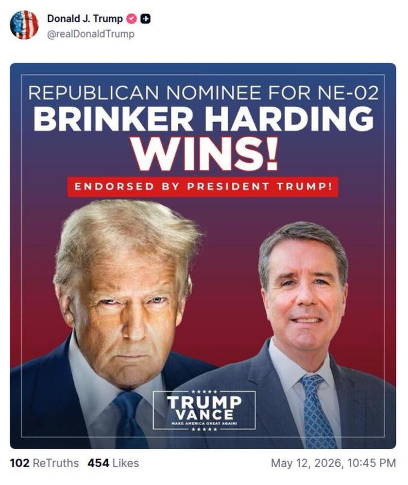 Post preview from Donald Trump