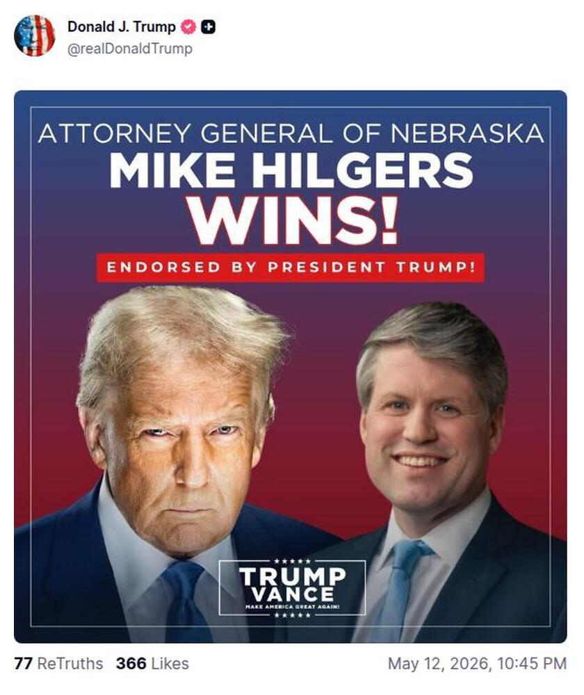 Post preview from Donald Trump