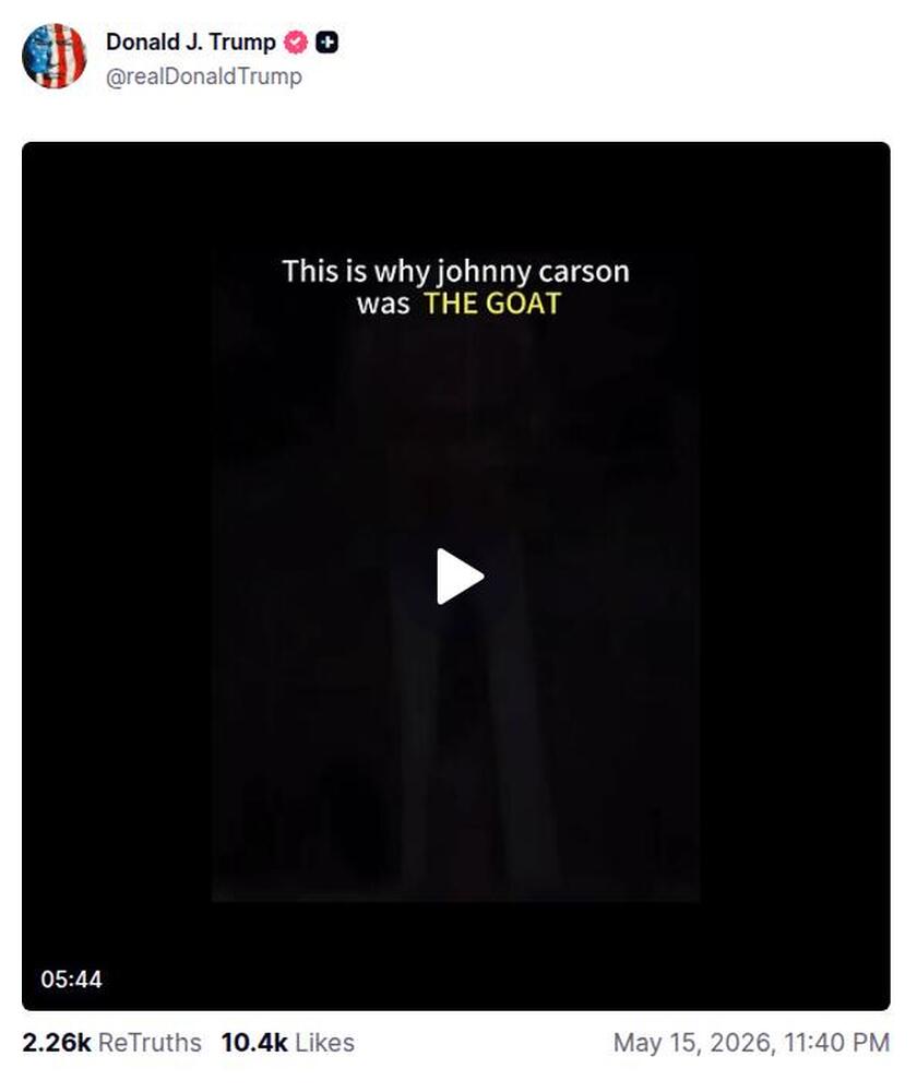 Post preview from Donald Trump