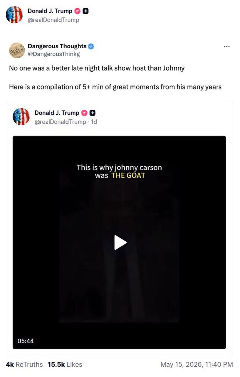 Post preview from Donald Trump