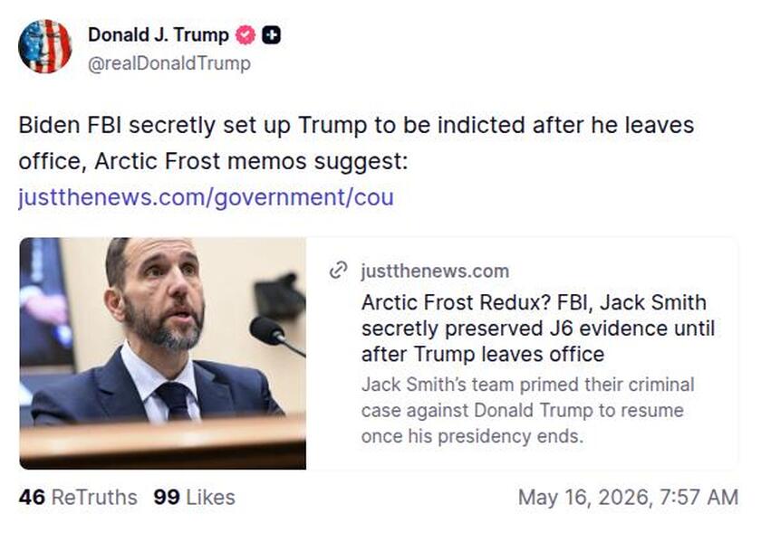 Post preview from Donald Trump