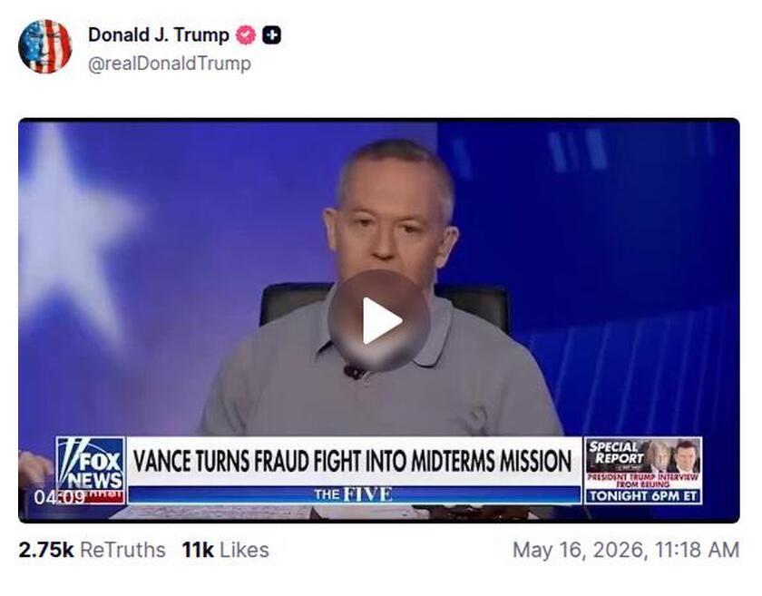 Post preview from Donald Trump