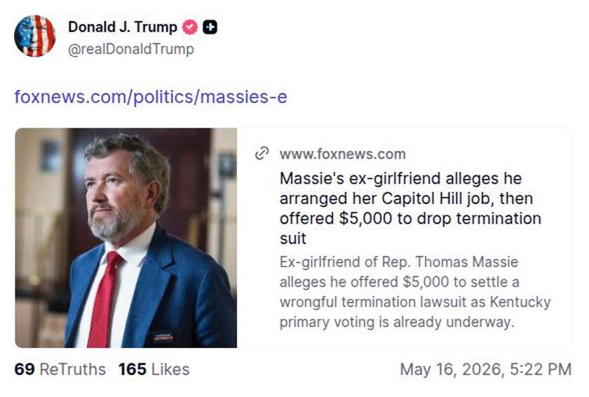 Post preview from Donald Trump