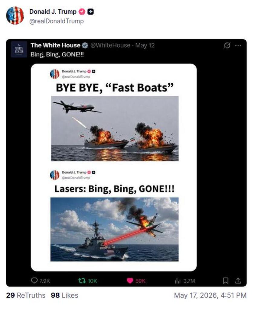 Post preview from Donald Trump