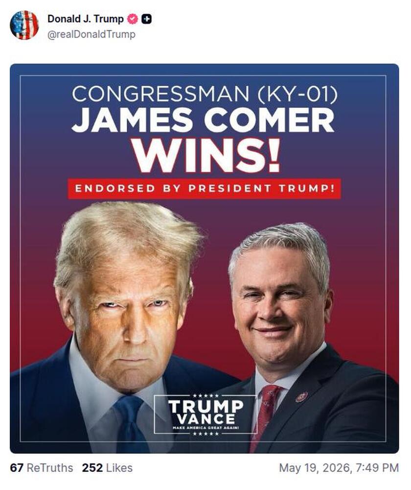 Post preview from Donald Trump