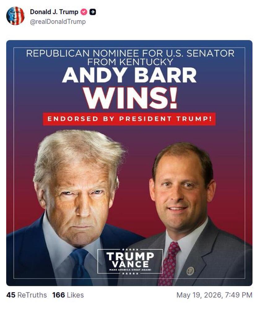 Post preview from Donald Trump