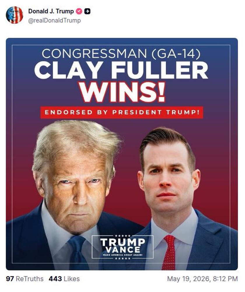 Post preview from Donald Trump