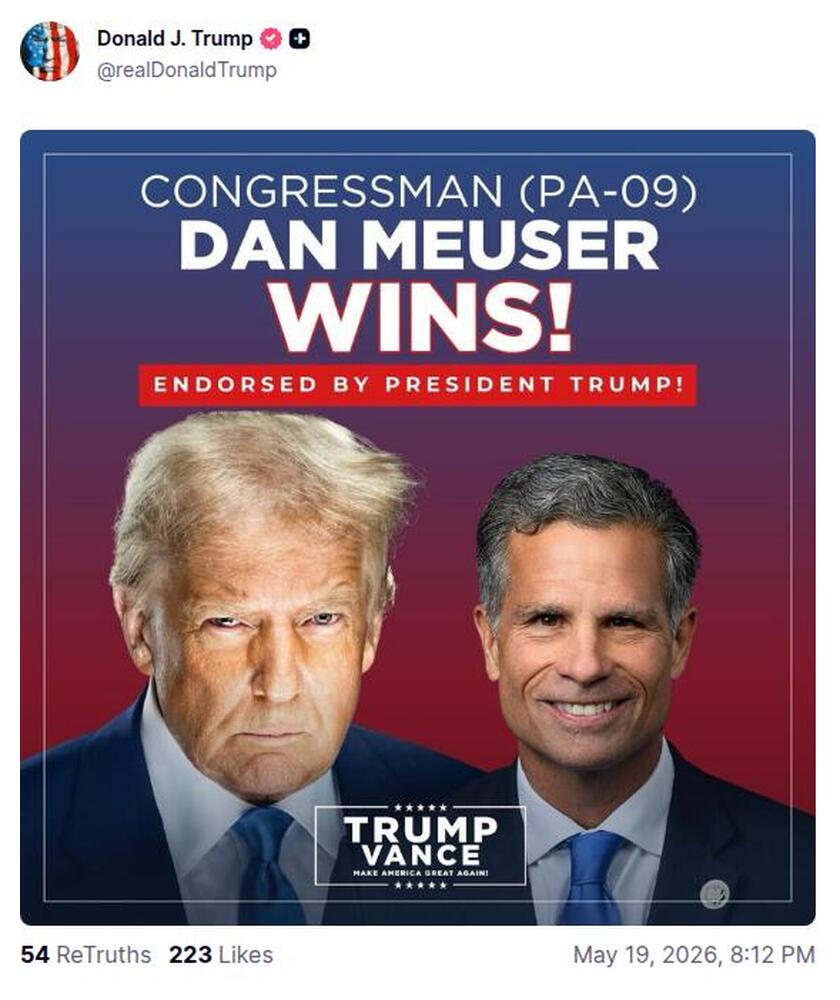 Post preview from Donald Trump