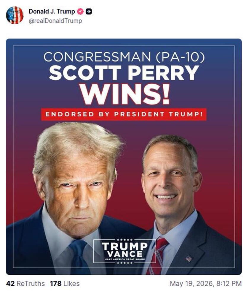 Post preview from Donald Trump
