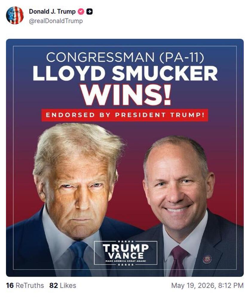Post preview from Donald Trump