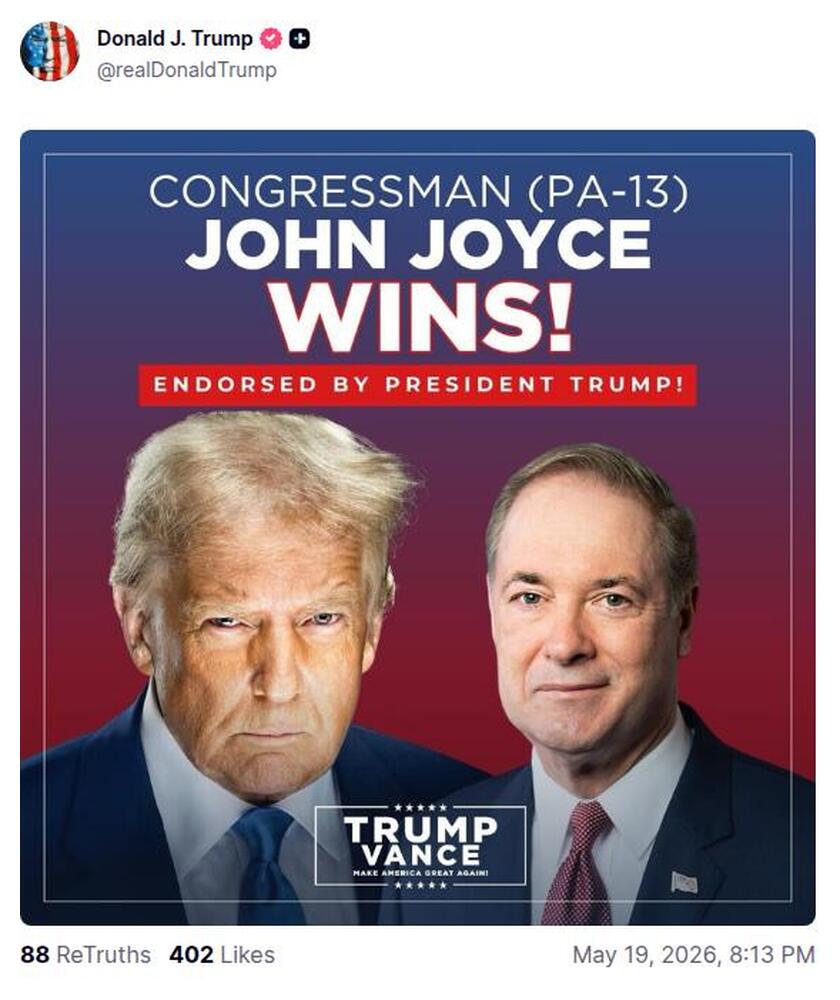 Post preview from Donald Trump