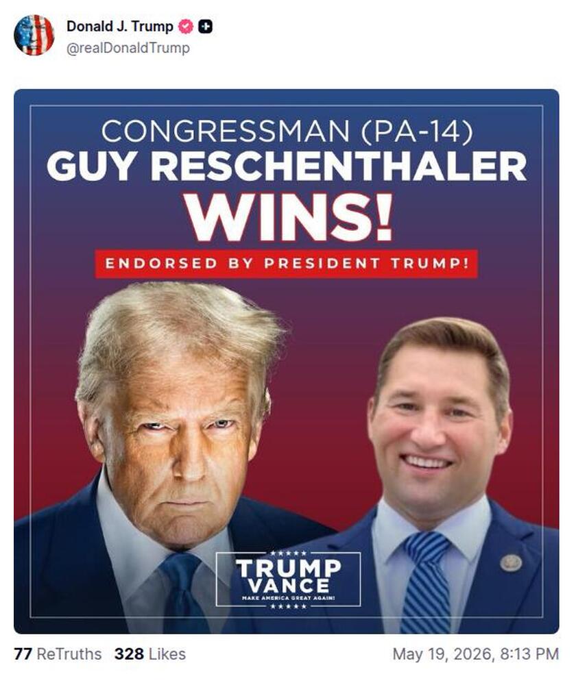 Post preview from Donald Trump