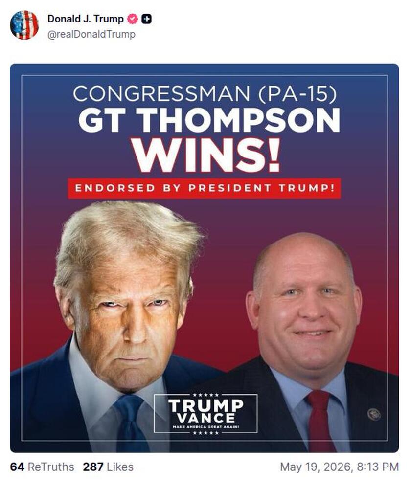 Post preview from Donald Trump