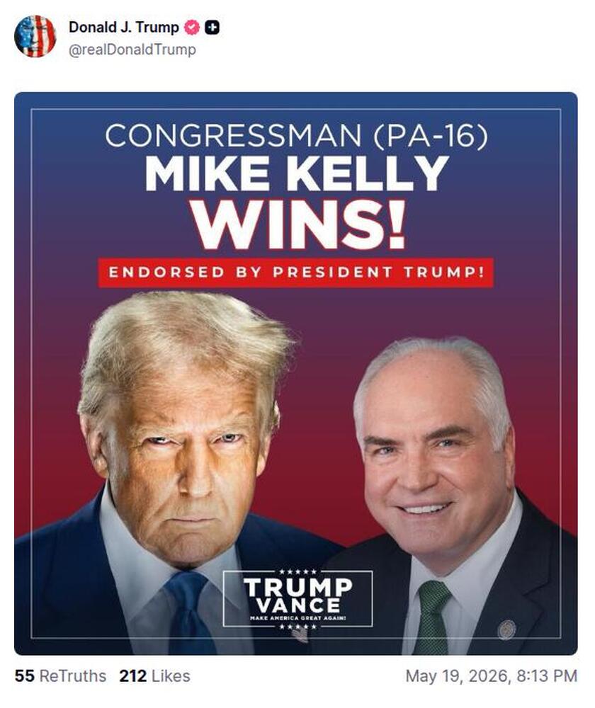 Post preview from Donald Trump