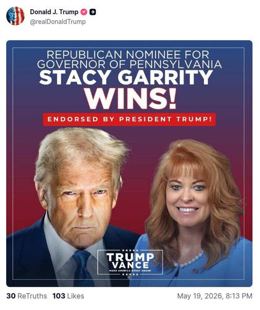 Post preview from Donald Trump