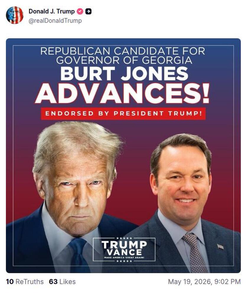 Post preview from Donald Trump