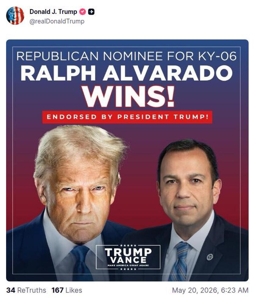 Post preview from Donald Trump