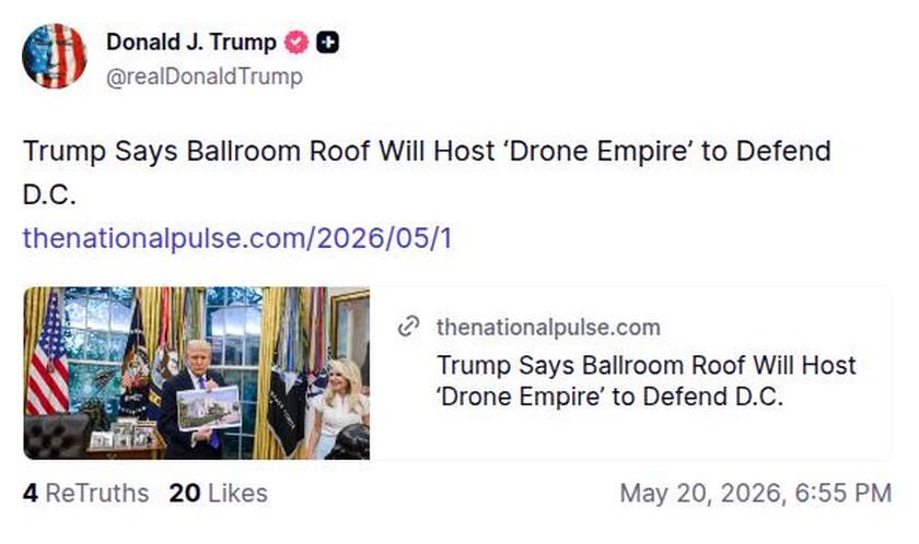 Post preview from Donald Trump