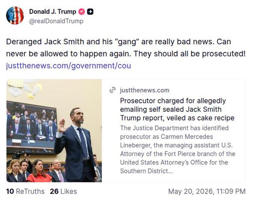 Post preview from Donald Trump