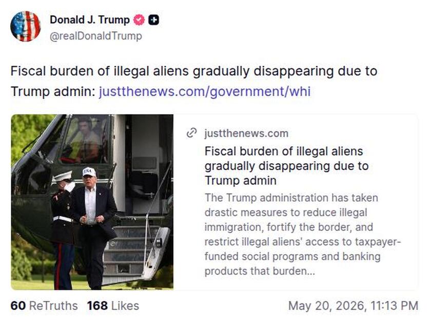 Post preview from Donald Trump