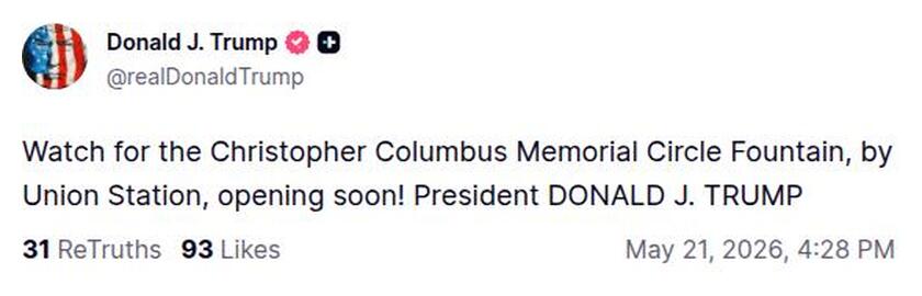 Post preview from Donald Trump