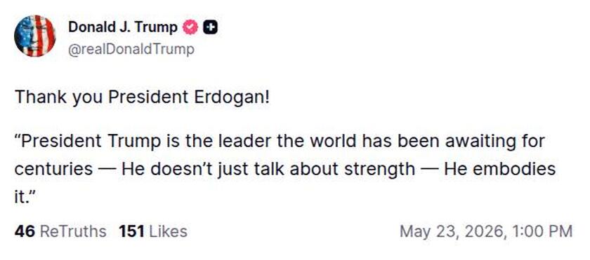 Post preview from Donald Trump