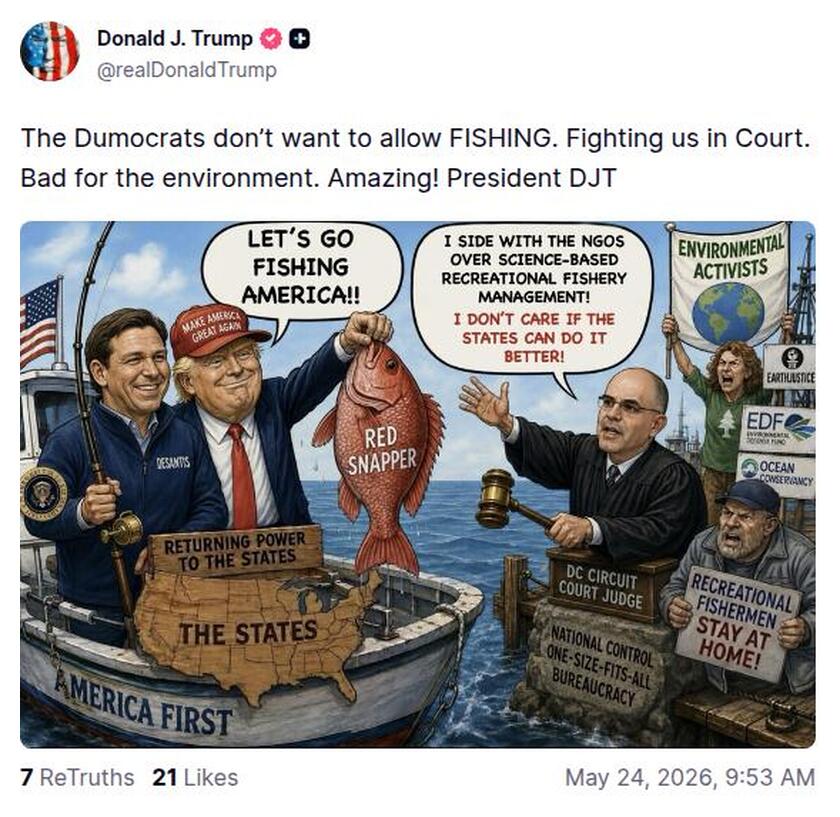 Post preview from Donald Trump