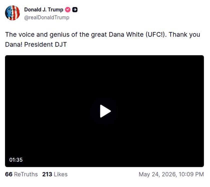 Post preview from Donald Trump