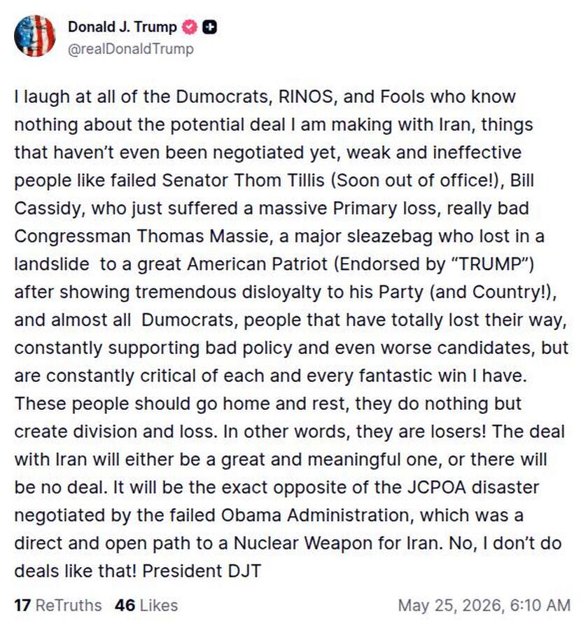 Post preview from Donald Trump