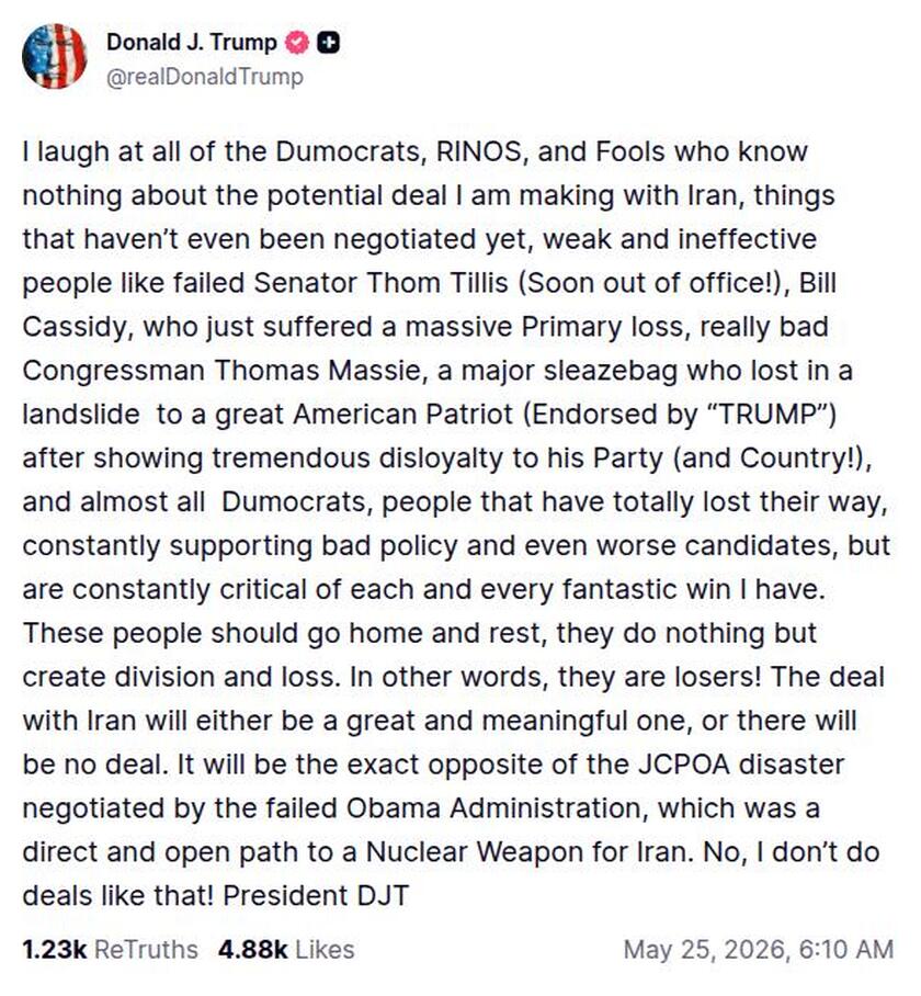 Post preview from Donald Trump