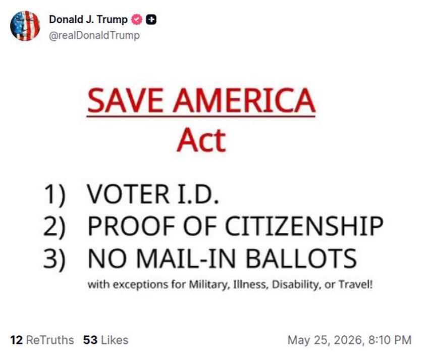 Post preview from Donald Trump