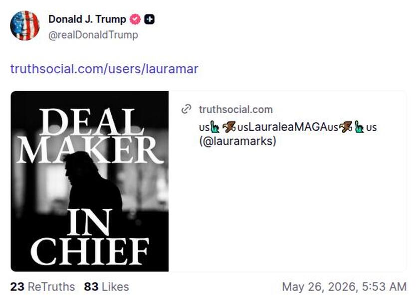 Post preview from Donald Trump