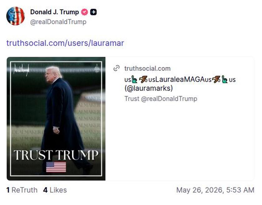 Post preview from Donald Trump