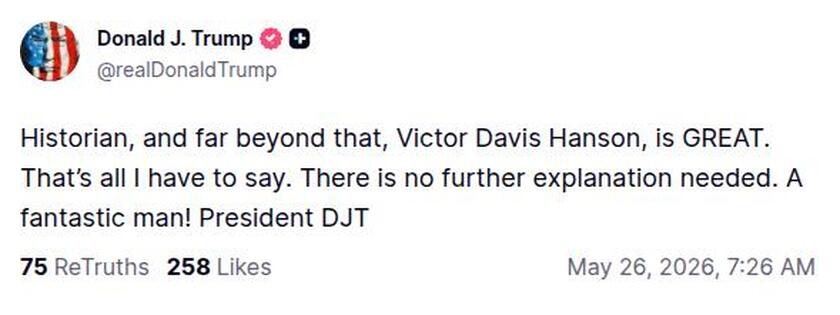 Post preview from Donald Trump