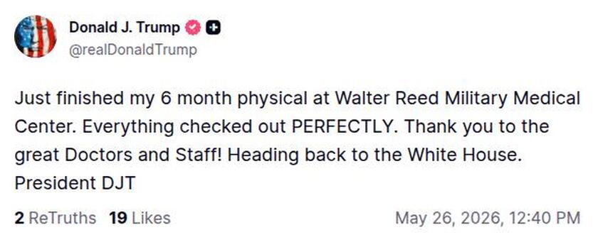 Post preview from Donald Trump