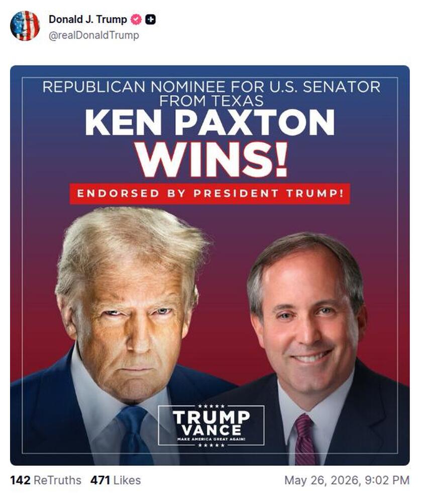 Post preview from Donald Trump