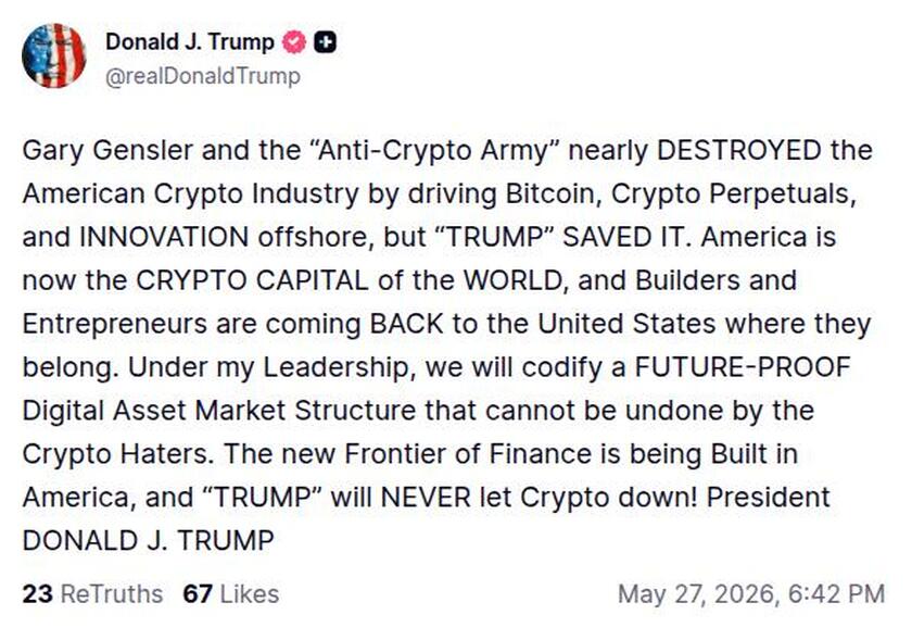 Post preview from Donald Trump