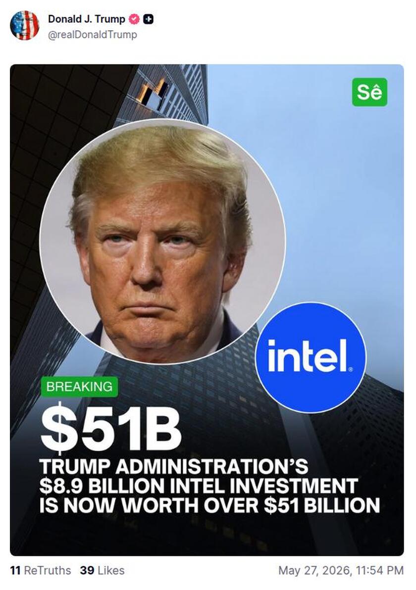 Post preview from Donald Trump