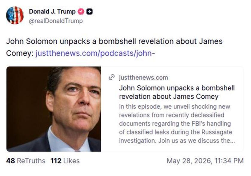 Post preview from Donald Trump