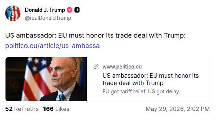 Post preview from Donald Trump