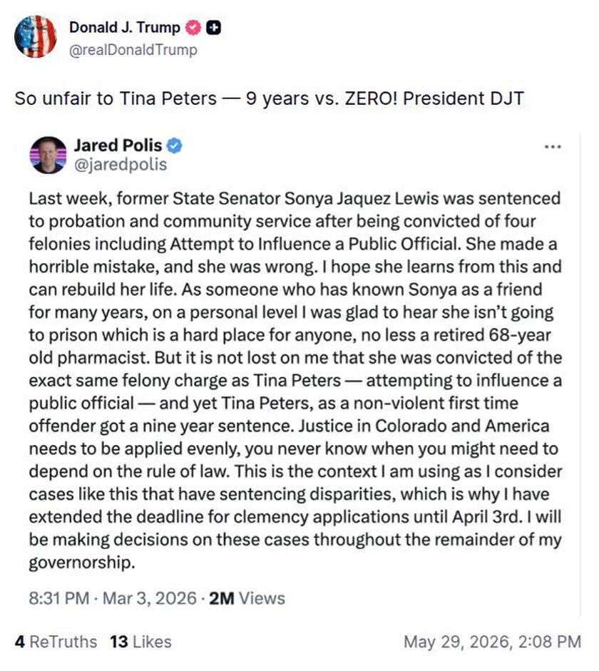 Post preview from Donald Trump