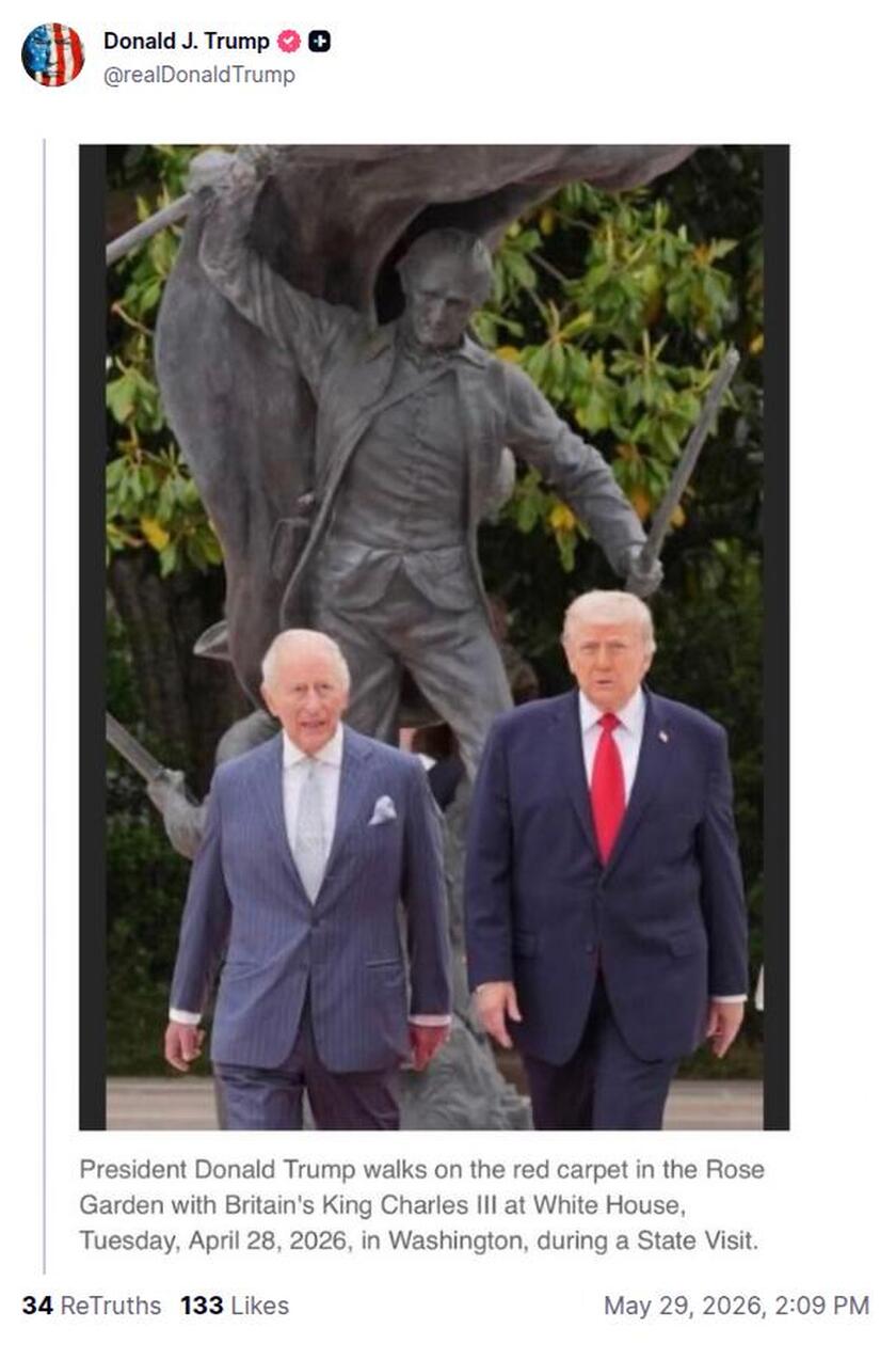 Post preview from Donald Trump