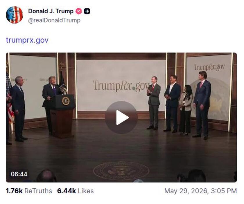 Post preview from Donald Trump