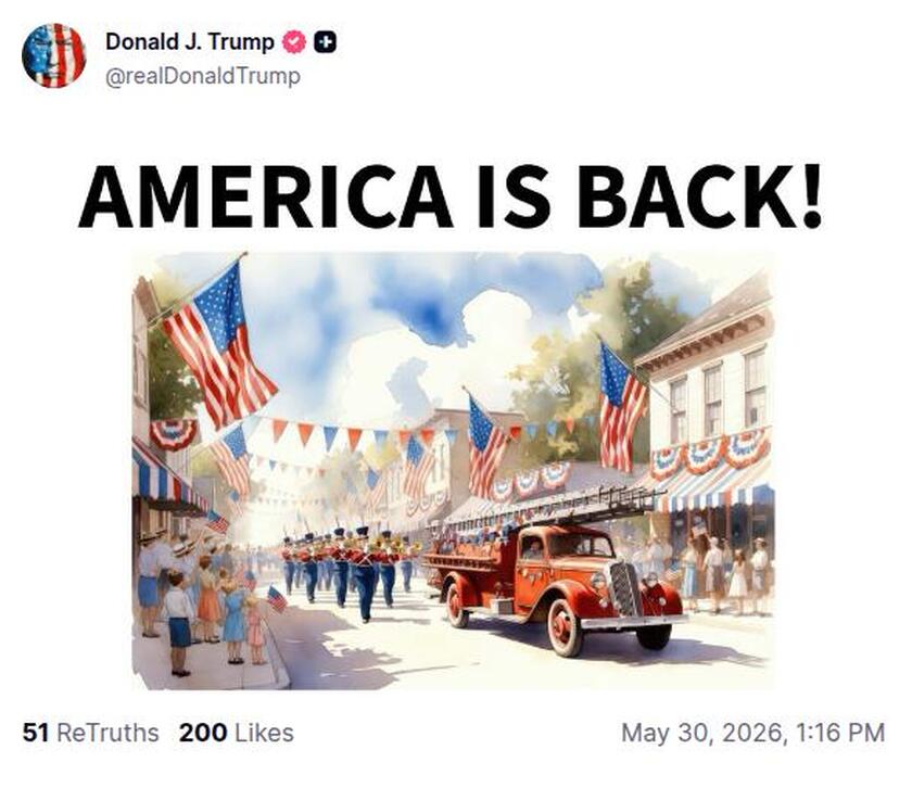 Post preview from Donald Trump