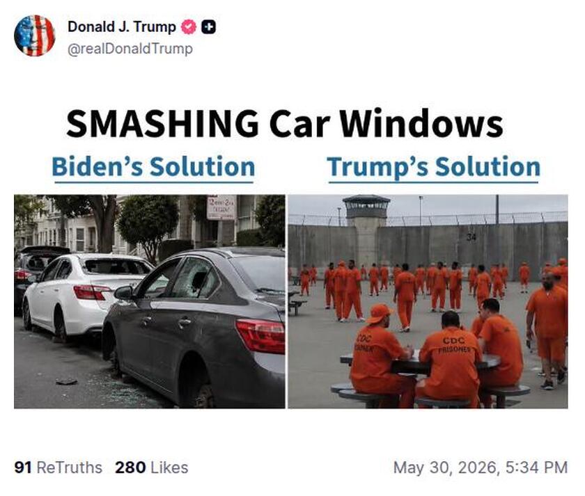 Post preview from Donald Trump